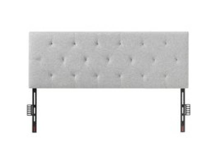 VEVOR Kopfteil in voller Größe mit verstellbarer Höhe (5 cm pro Ebene), Bettzubehör Betthaupt Bettkopfteil 1430 x (905-1205) mm ideal für Schlafzimmer Hotel Privatunterkunft Schlafsaal, Hellgrau