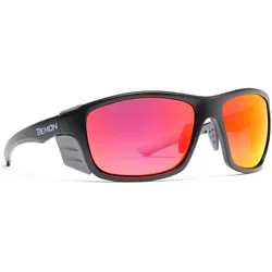 Demon, Unisex, Sportbrille, Planet (Rot, Rot), Mehrfarbig, Rot, Schwarz, Grau
