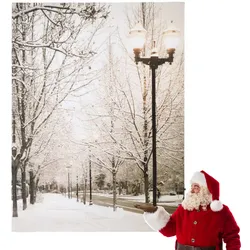 Weihnachtsdekoration – Bild mit 16 Lichtern 40x30cm