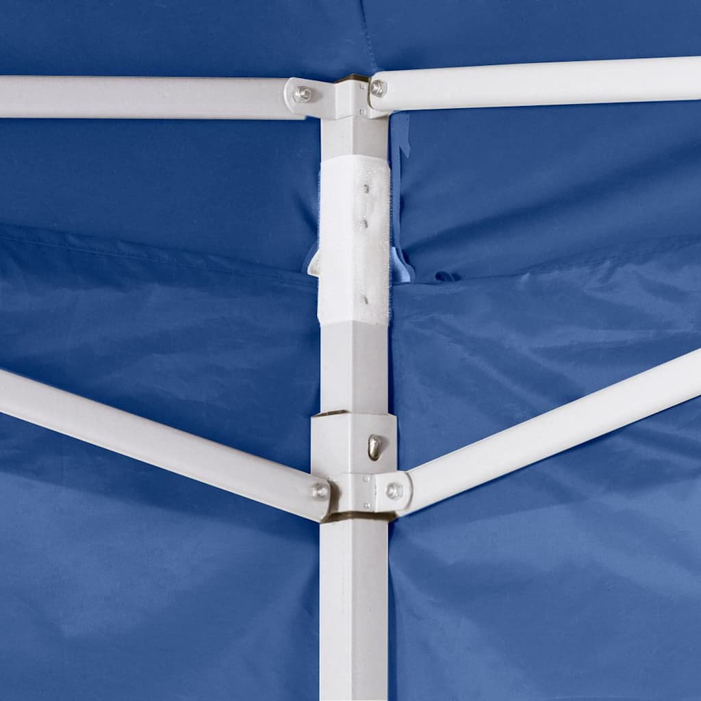 vidaXL Tente pliable avec 2 parois 3 x 3 m Bleu