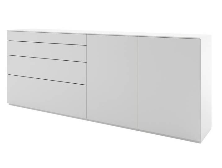WK-Wohnen Sideboardkombination 420 VIVA, grau, Holzfurnier