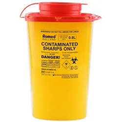 Romed Kanülenabwurfbehälter 0,8 L / 140 Stück