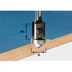 Festool Bündigfräser-Wendeplatten HW S8 D19/20WM Z2 - 491082