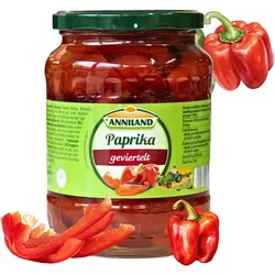 ANNILAND Geviertelte Paprika 680g