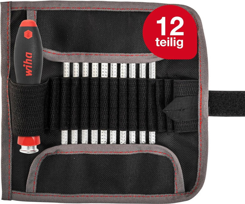 Wiha SYSTEM 4 Schroevendraaierset met verwisselbare bladen, 11 stuks, Chroom-vanadium staal