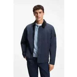 BOSS für Herren. 50555367 Marineblaue Freizeitjacke (XL), Lässig, Baumwolle