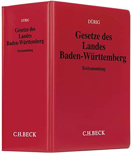 Günter Dürig - Gesetze des Landes Baden-Württemberg: Rechtsstand: 31. Oktober 2016 - Preis vom 02.10.2026 23:42:20 h