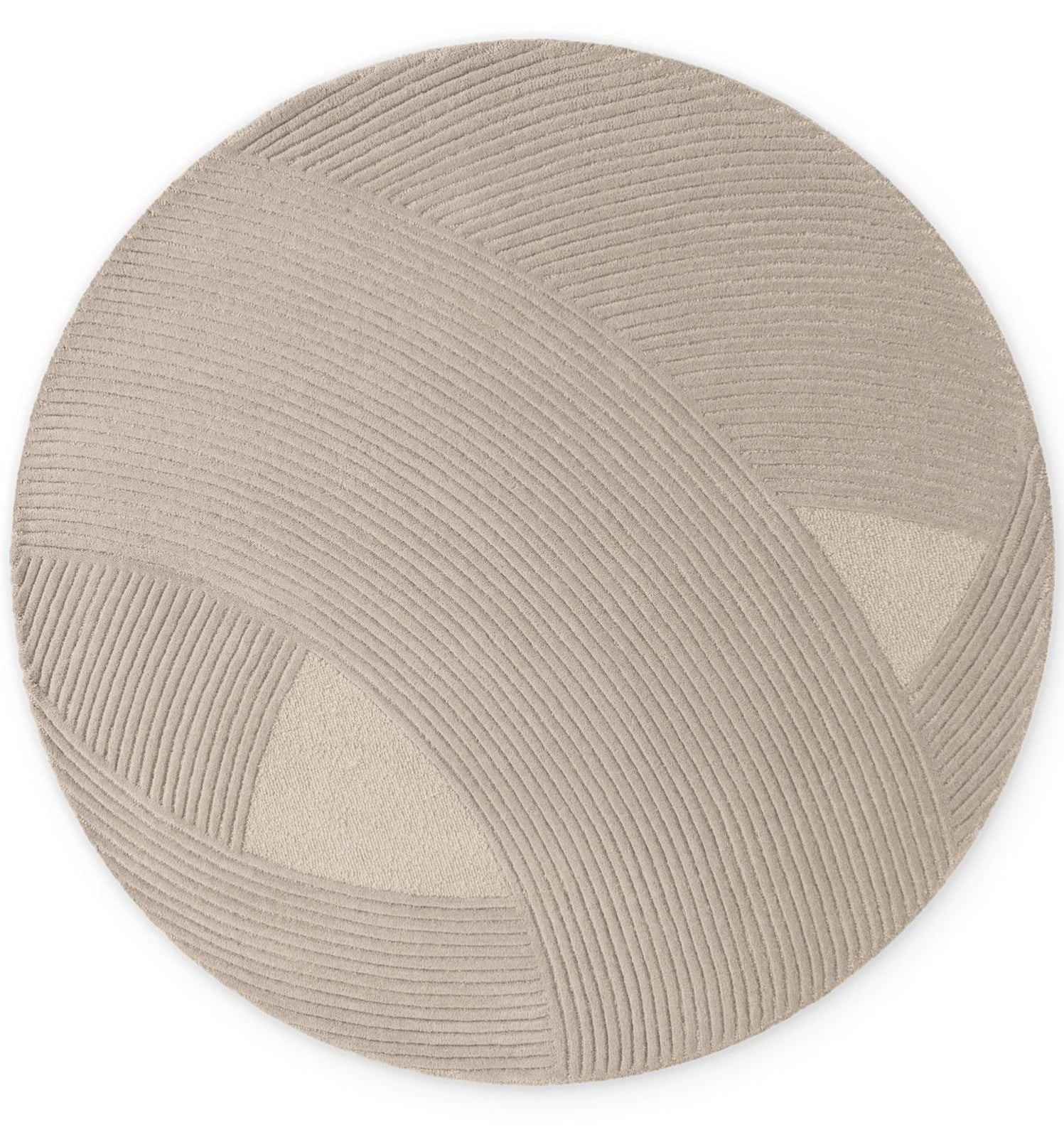 Hanse Home Collection geometrisch rond wollen vloerkleed voor de woonkamer