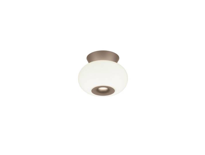 Helestra Led-Deckenleuchte Sapo, Cappuccino, Metall, Glas, rund, 14.5 cm, Lampen & Leuchten, LED Beleuchtung, LED-Deckenleuchten