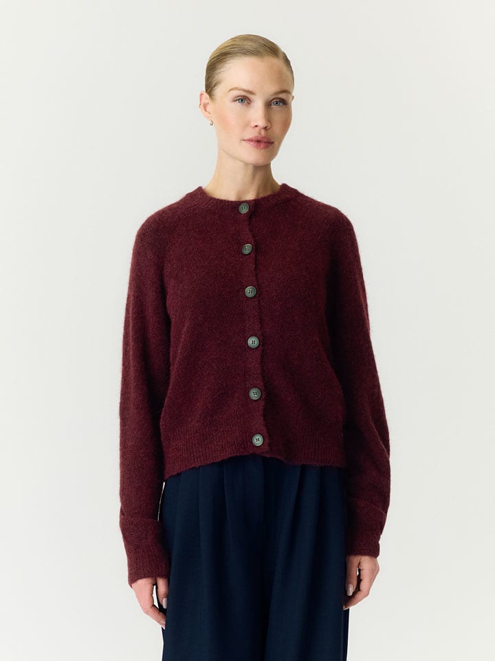 YAS Cardigan in Bordeaux - L