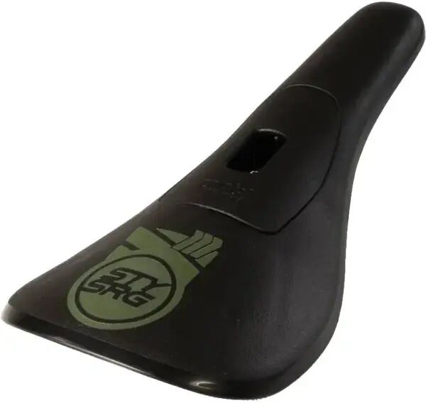 BMX Sattel Stay Strong Fast Chevron Plastic (Schwarz/Grün)