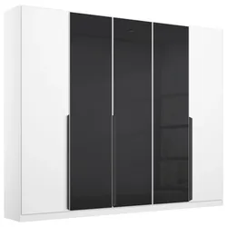 Drehtürenschrank Artemis Anthrazit, Weiß