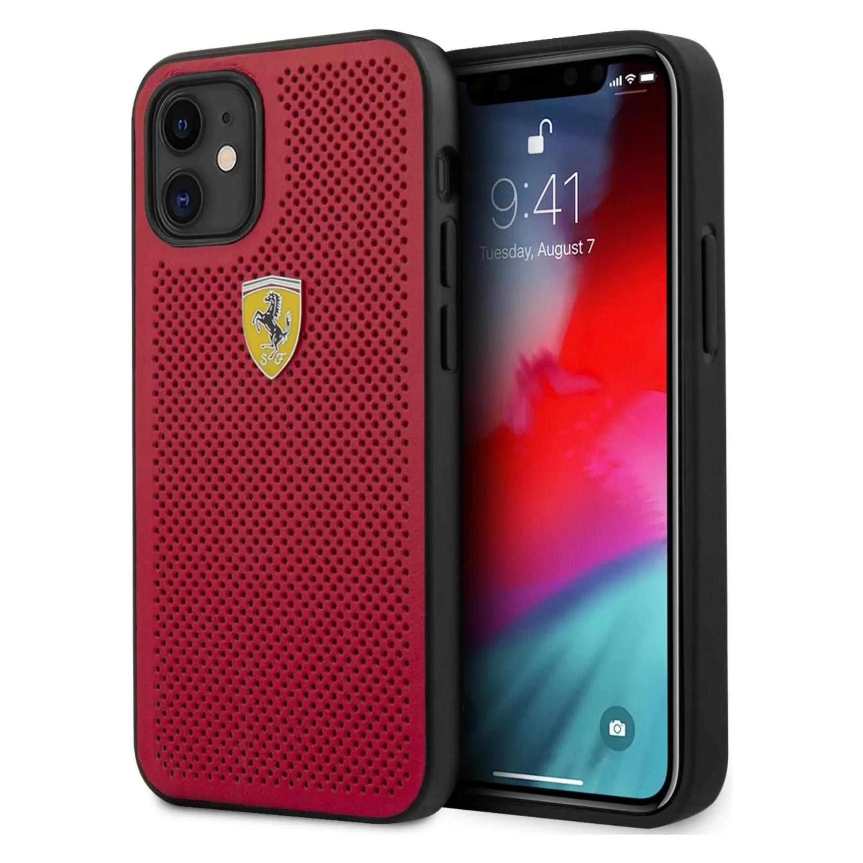 Ferrari FESPEHCS21SBK S21 G991 czarny/black hardcase On Track Perforated (Samsung Galaxy S21) (FER000451-0)