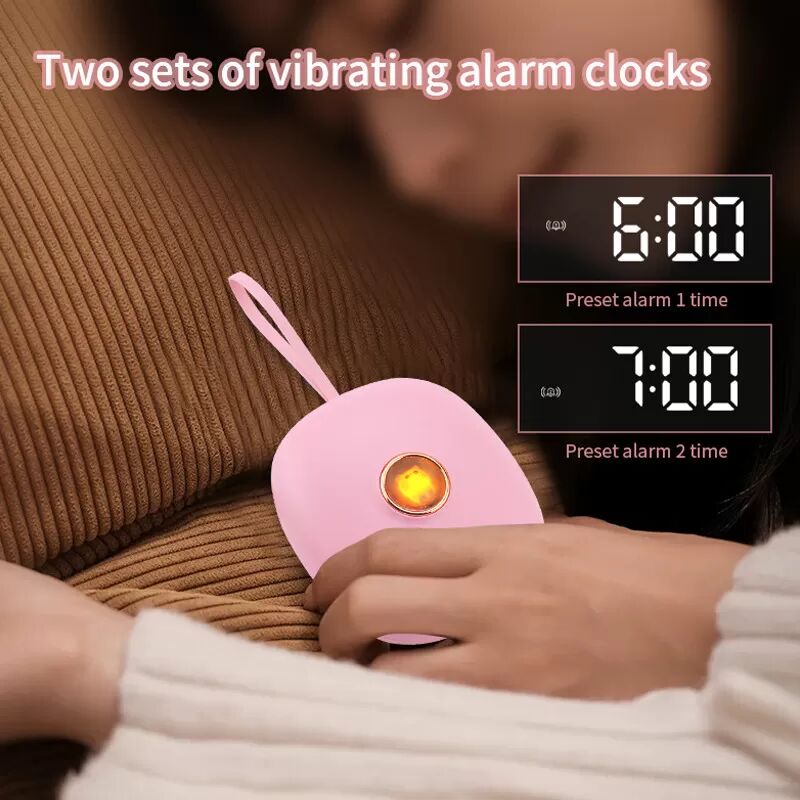 INF Réveil vibrant avec fonction snooze Rose