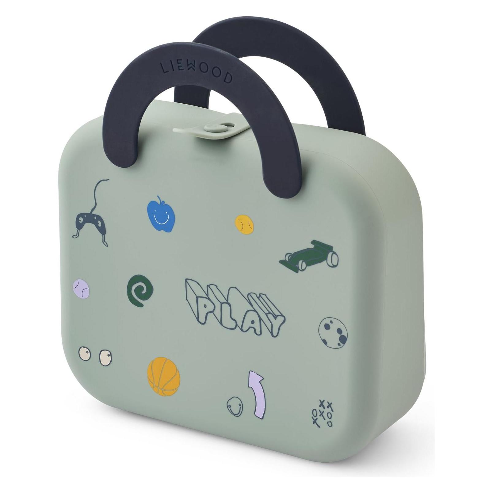 Liewood Faltbare Lunchbox Elara Play Dusty Peppermint (5715493561970)