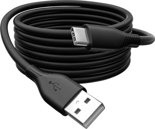 Digitus USB-Kabel USB 2.0 USB-A Stecker, USB-C Stecker 2.00m Schwarz (matt) Flexibel, hochflexibel, mit USB, Silikon, exzellente
