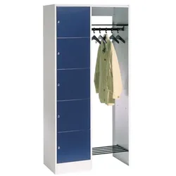 CP Offene Garderobe grau, 96x195x48 cm