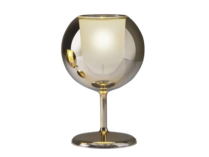 PENTA LIGHT lampe de table GLO (Grand / DorLarge / Oro rosa - Verre miroir)