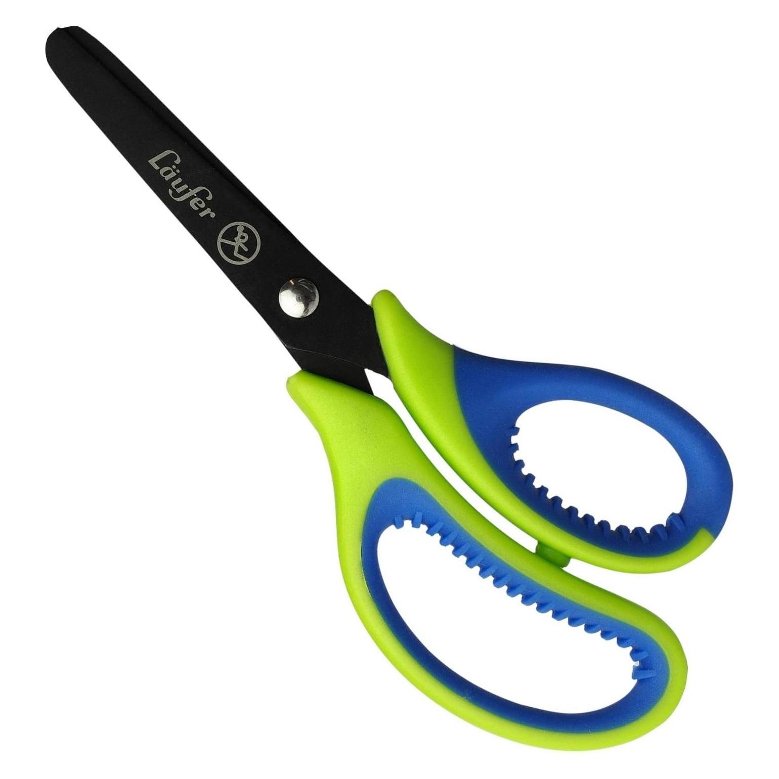 Läufer L"ufer Ergonomische Bastelschere, L"nge: 130 mm, grn/blau (13 cm) (87221)