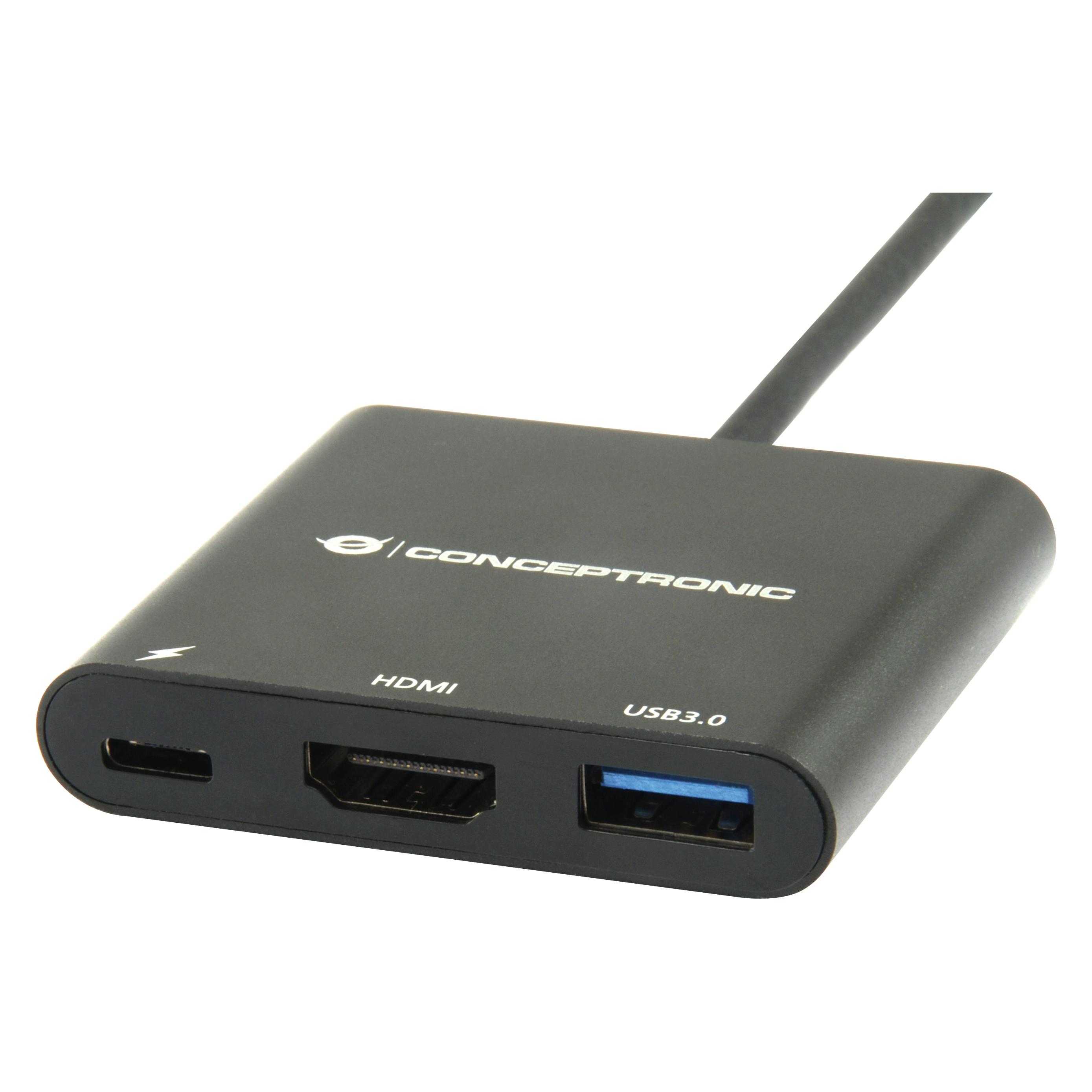 Conceptronic USB Typ-C zu (USB-C, 3 Ports) (DONN01B)