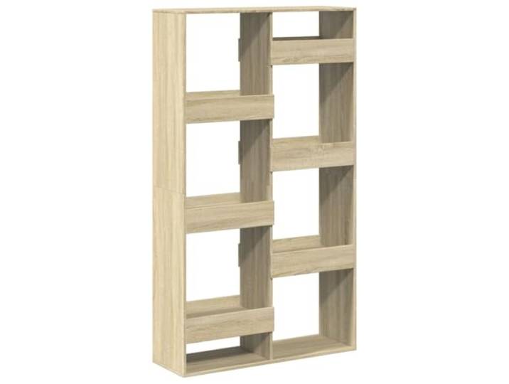 KGHERMDF Raumteiler Sonoma-Eiche 100x33x175 cm Holzwerkstoff 8 Fächer, Standregal, Feuchtigkeitsresistent, Pflegeleicht, Vielseitig für Wohnzimmer