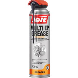 Jelt Mehrzweckfett 805031, mit Molybdändisulfid MoS2, hoch belastbar, Spray 500 ml
