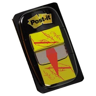 Post-it Haftstreifen Index Symbol 680-31 Unterschrift gelb 50Blatt