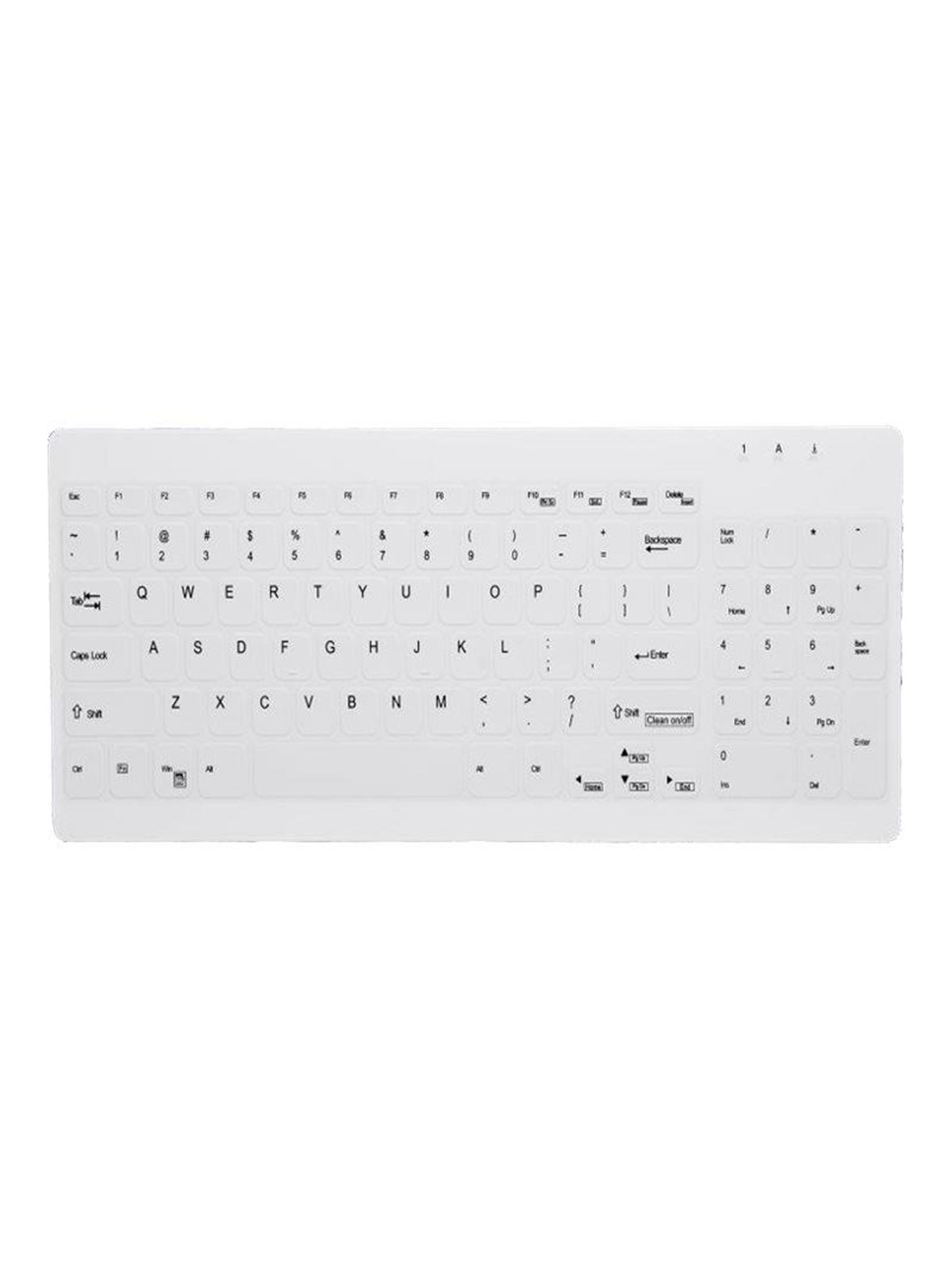Cherry Active Key AK-C7012 - keyboard - Tastatur - Deutsch - Weiss