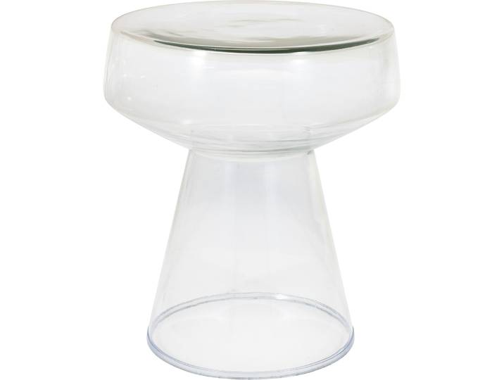 Beistelltisch Evelyne transparent Glas B 38 H 43 cm - Beistelltisch