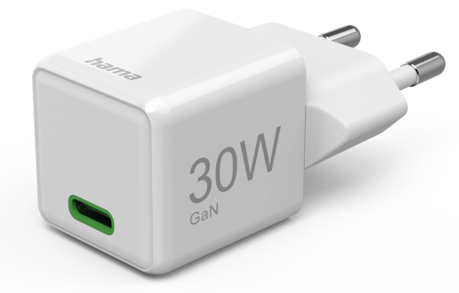 Hama GaN-laadadapter 30 Watt Wit