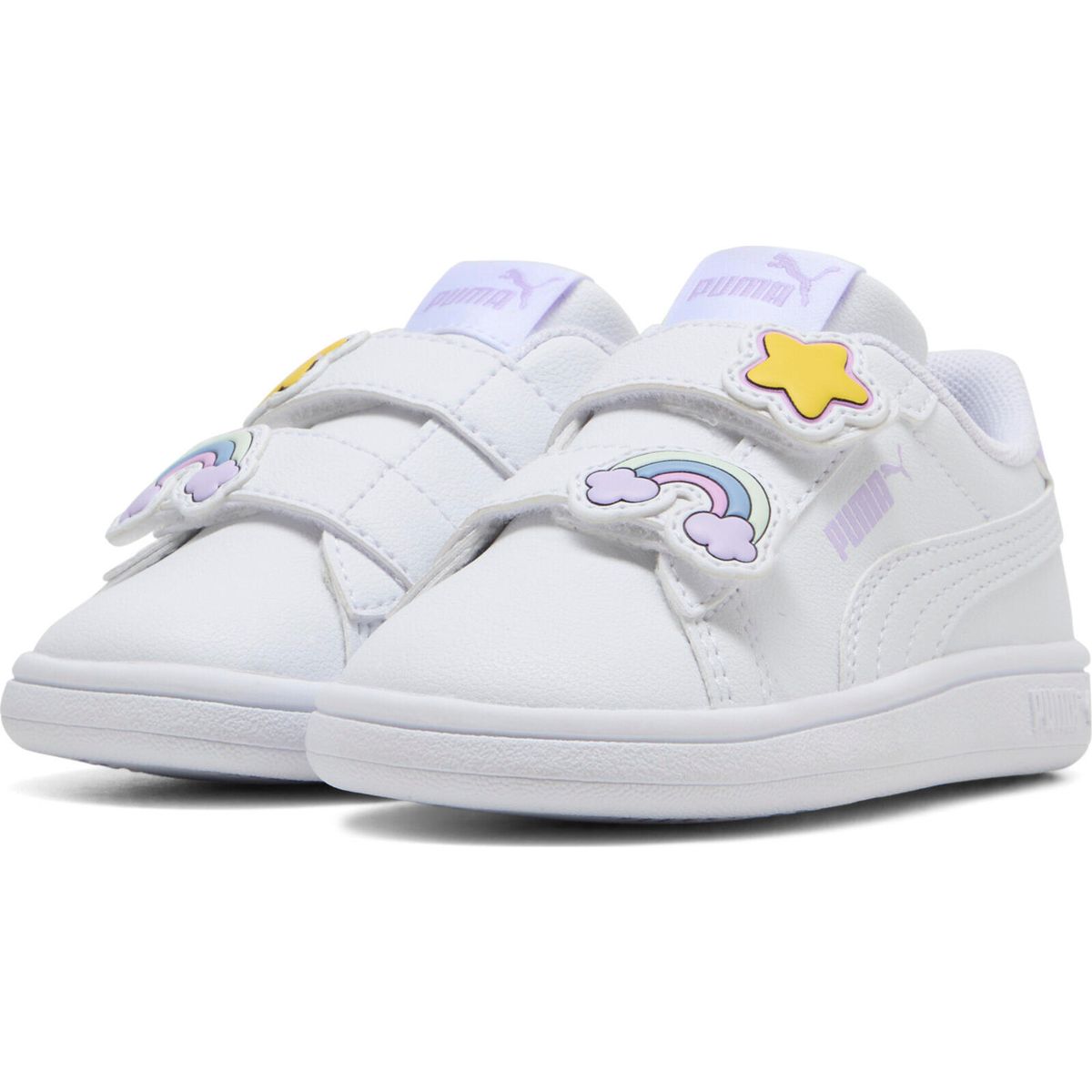 Puma Smash 30 Badges V Inf puma white-light lavender (10) 5 397287-10-5