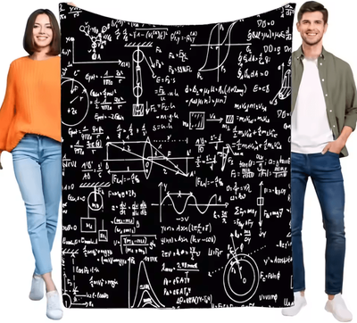 Inspire Curations STEM Physics And Math Formula Throw Blanket 2510220626 150x230cm59x91in