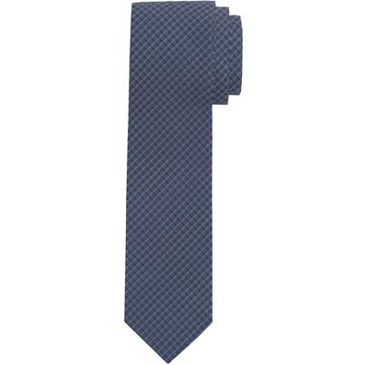Krawatte OLYMP "Krawatte mit Strukturmuster", Herren, blau, Seide, Strukturmuster, Krawatten, aus reiner Seide