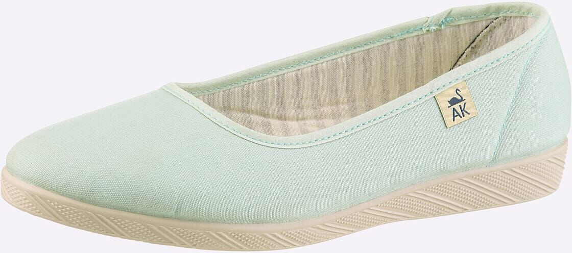 Slipper CASUAL LOOKS, Damen, Gr. 37, Textil, grün (eucalyptus), Schuhe Slipper eucalyptus 37, Textil