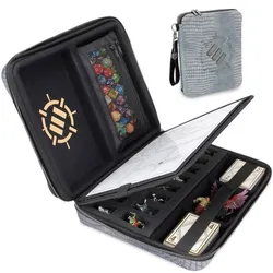 ENHANCE Tabletop RPG Organizer Case Collector's Edition Silver Dragon Scales