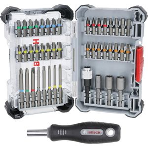 Bosch Bitset Extra Hard, 2607017732, Professional, 45-teilig, Schlitz, Kreuz, Torx, Steckschlüssel