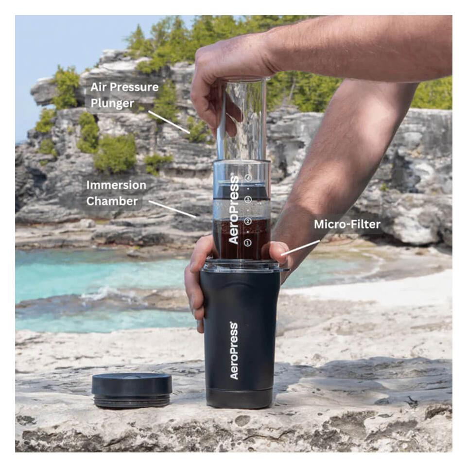 Aeropress Go Plus (0.30 l) (AeroPress-15PLBK05)