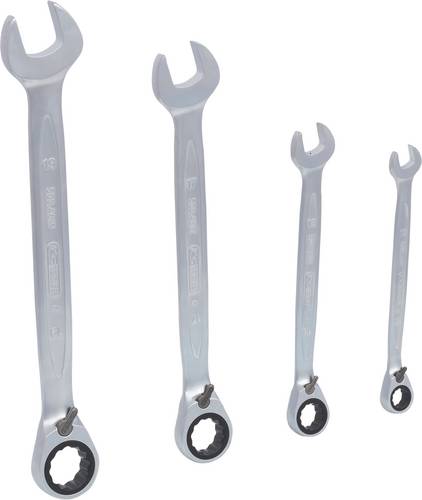 KS Tools 503.4604 Ring-Ratschenschlüssel-Satz Schlüsselweite (Metrisch) 10 - 19mm