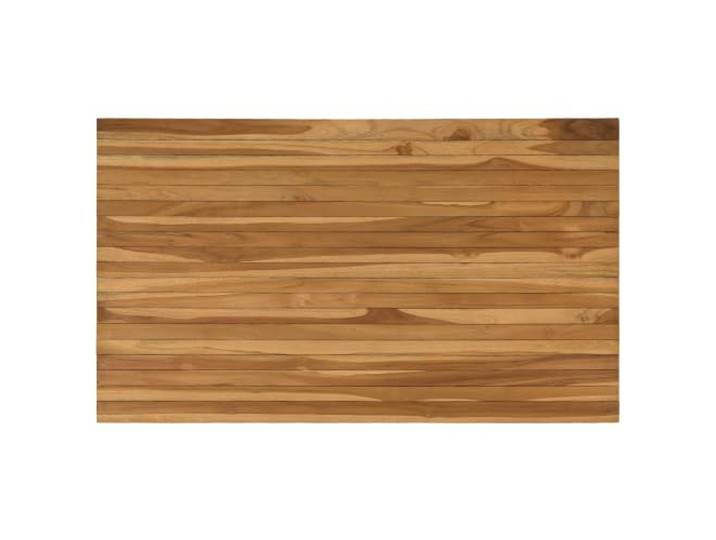 Favemtsl Tischplatte 120 x 70 x 3,5 cm Rechteckig Massivholz Teak Vielseitige Holzplatte mit schützendem Finish auf Wasserbasis für Esszimmer, Balkon und Gartenbereiche geeignet.