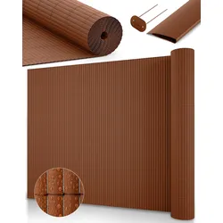 SICHTSCHUTZZAUN SolVision P12 90x500cm PVC Braun