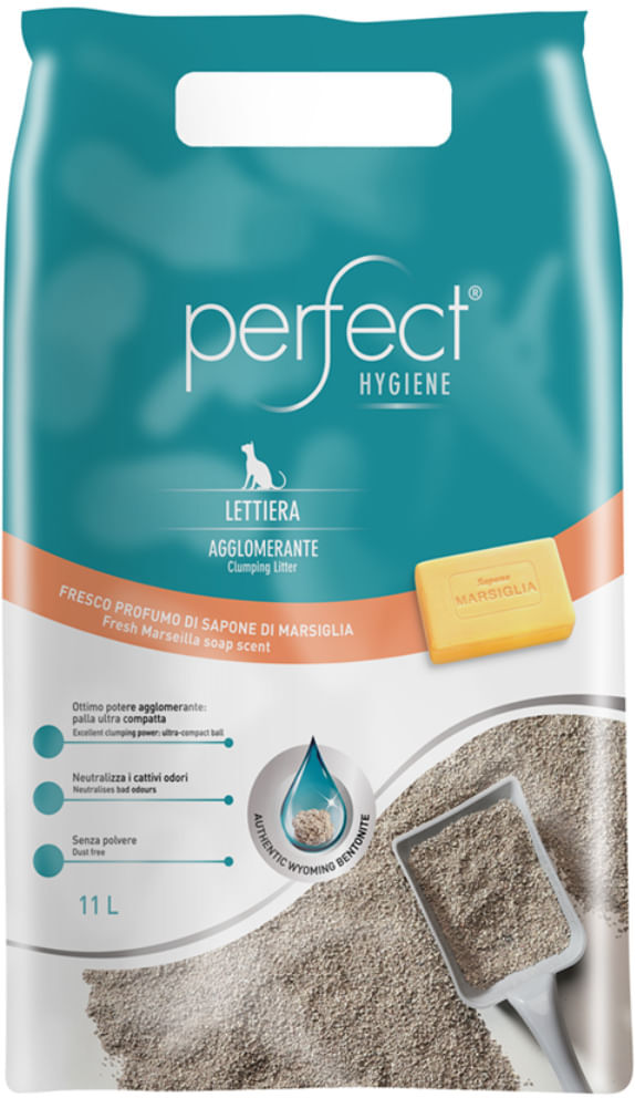 Perfect Lettiera Gatto Agglomerante Ultra Clumping Marsiglia 11L