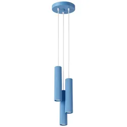 Sollux SL.2343 Pendelleuchte KARBON 3P hellblau