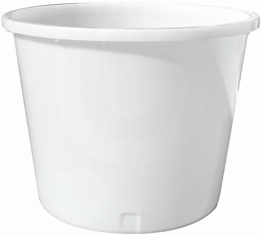 Polsinelli Mastellone in Plastica Bianco per Alimenti da 500 L