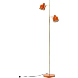 Dyberg Larsen, Stehlampe, Ocean orange / brass floor lamp (7137) (E14)