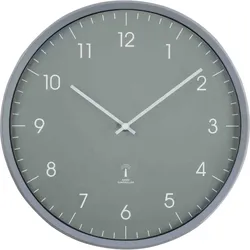 Funkwanduhr Uhr rund Ø 32 cm grau Kunststoffrahmen