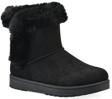 Women's Incher Faux Fur-Lined Bootie by White Mountain in Black (Size 10 M)