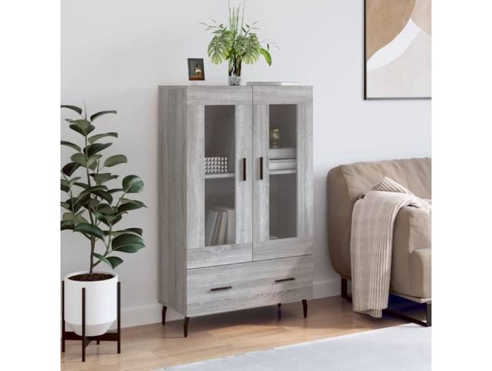 Buffet haut sonoma gris 69 5x31x115 cm bois d'ingénierie 828322