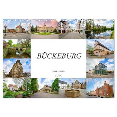 Bückeburg Impressionen (Wandkalender 2026 DIN A3 quer), CALVENDO Monatskalender
