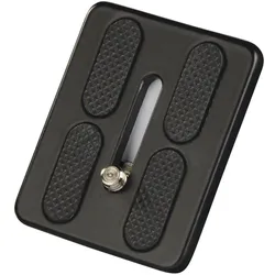 Hama Stativ-Kameraplatte für Delta Pro 1 (Stativ Schnellwechselplatte), Stativ Zubehör, Schwarz
