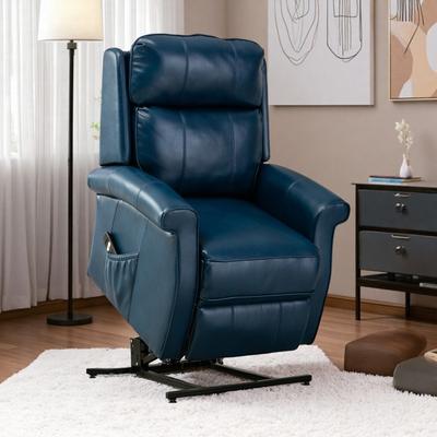 Landis Standard Traditional Power Lift Chair Available in Brown, Navy Blue, and Red